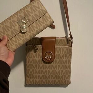 Michael Kors crossbody bag and wallet set